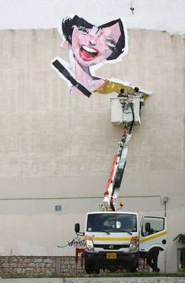 Cartoon Wall Installations