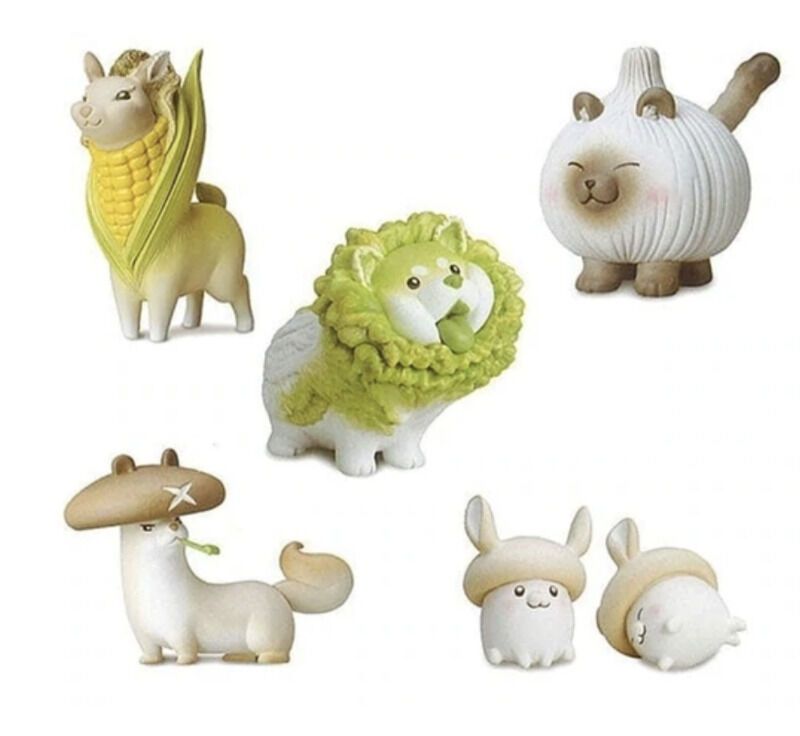 Unique Hybrid Mystery Figurines : Animal x Vegetable Gachapon