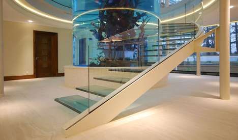 Cantilevered Transparent Staircases