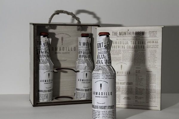 Newspaper Beer Branding