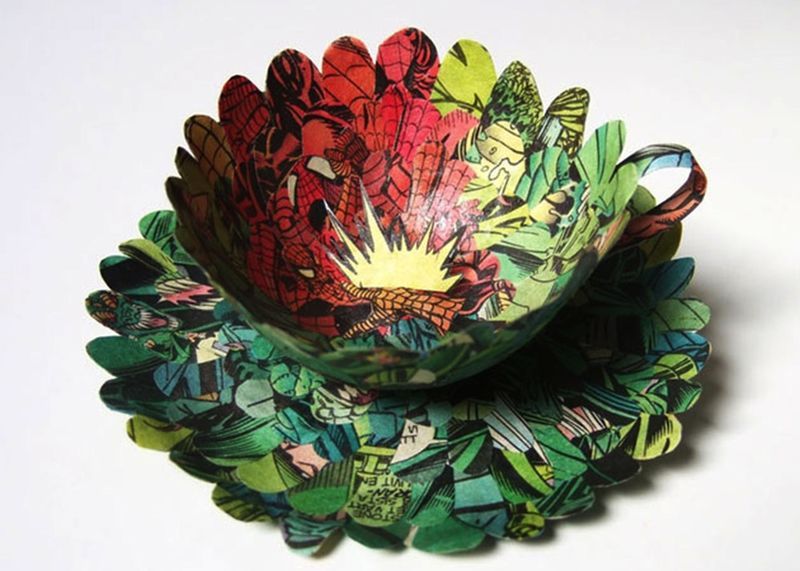 Literature-Made Tea Cups