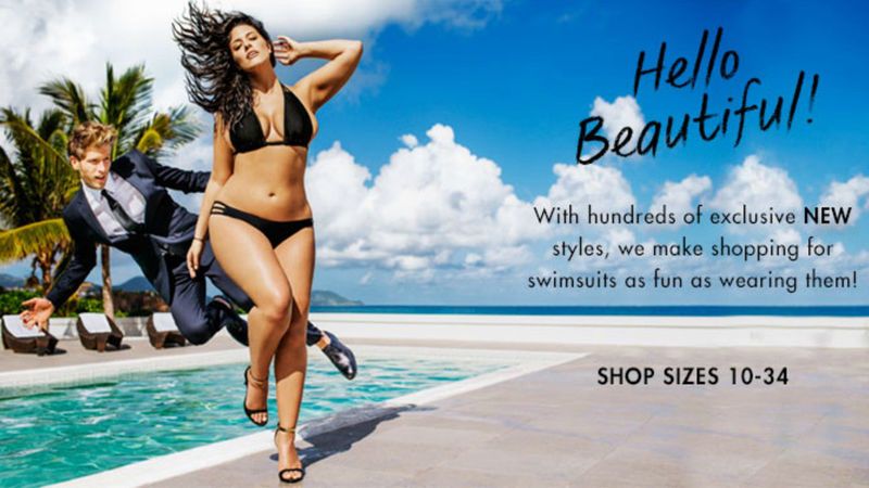 Full-Figured Swimsuit Ads