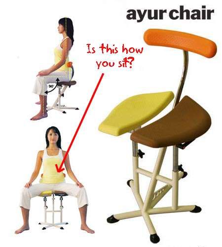 Seat Lifts and Separates Bum Cheeks: Ayur Chair