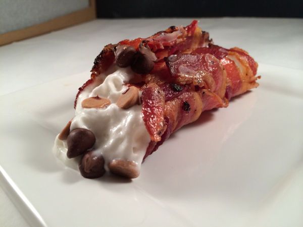 Sizzling Bacon Cannolis