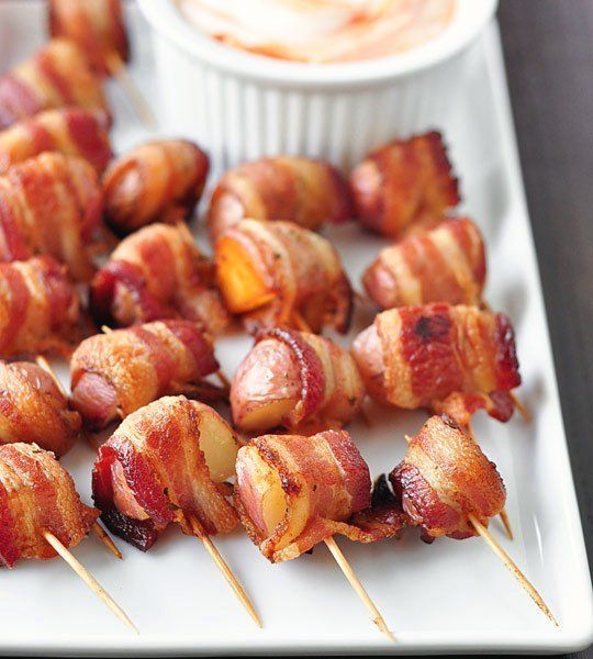 Bacon-Wrapped Potato Bites