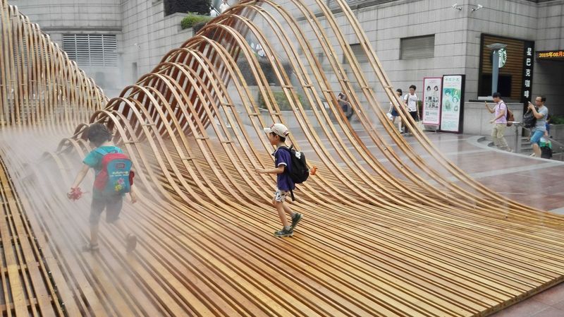 Wavy Wooden Sculptures