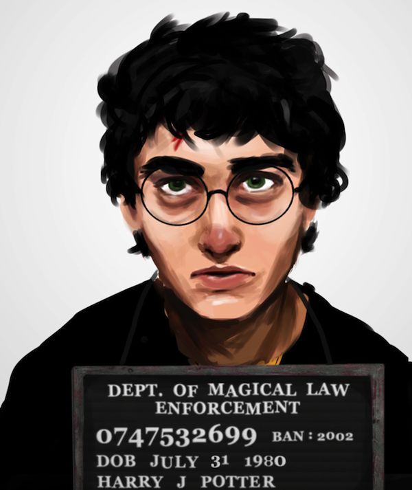 Banned Book Character Mugshots