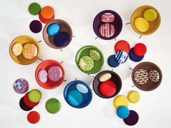 Vibrant Circular Seating