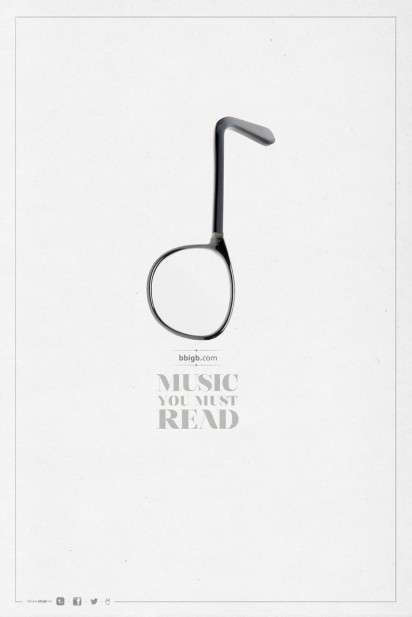 Musical Note Eyewear Ads