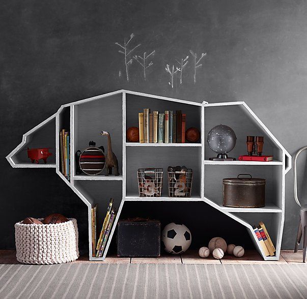 Wildlife-Inspired Shelving