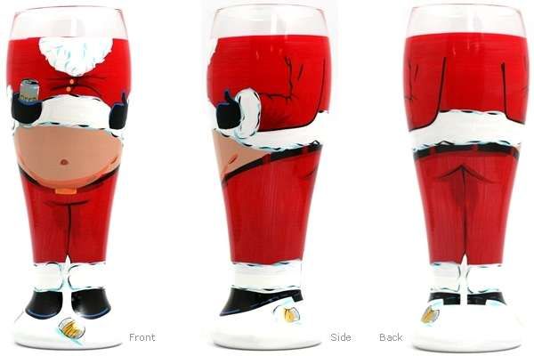 Belly-Baring Christmas Cups