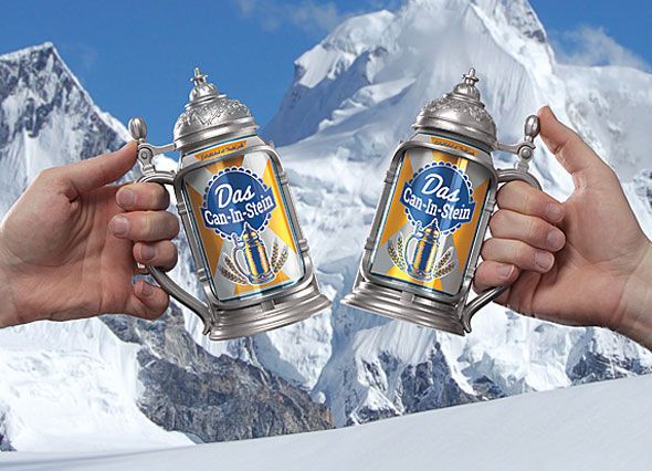 Beer Can Steins