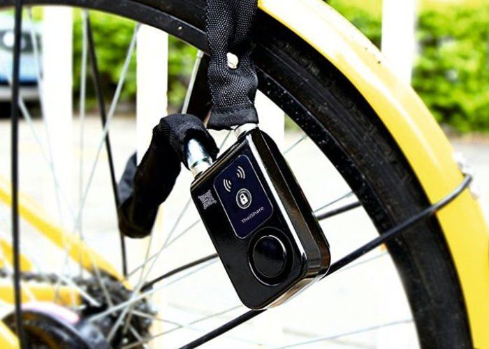 Anti-Theft Alarm Bike Locks : bike smart lock