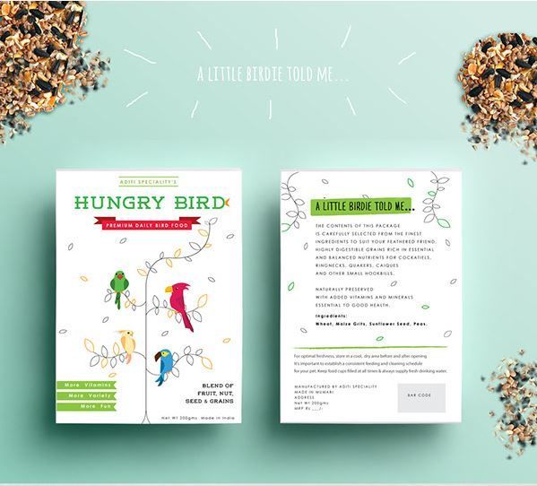 Graphic Bird Seed Branding