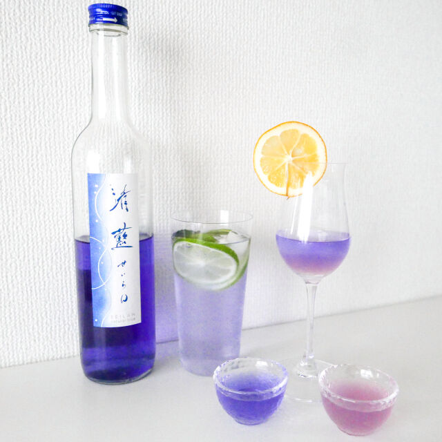 Color-Changing Cocktail Sakes