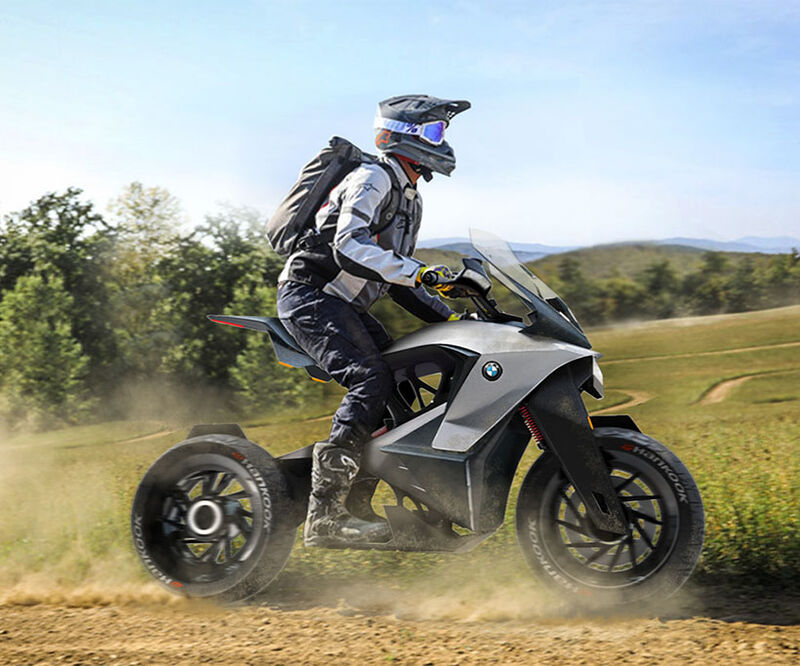 Drone-Equipped Explorer Motorcycles : BMW D-05T motorcycle