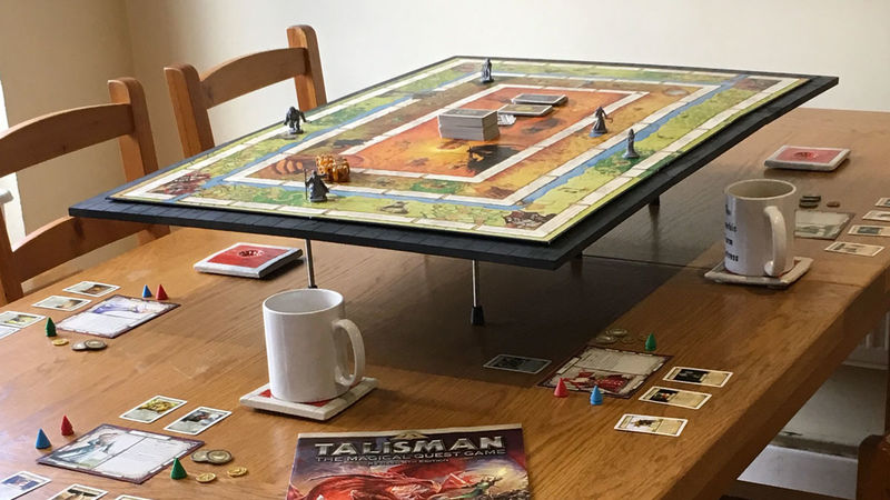 Elevated Tabletop Game Boards : board game platform