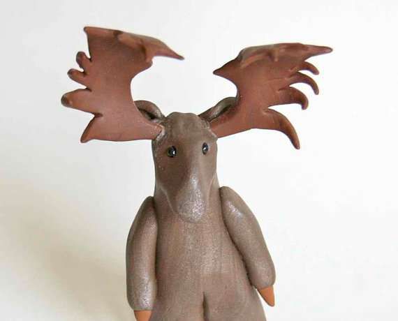 Antlered Canadiana Figurines