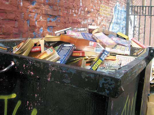 Tragic Book Trashing