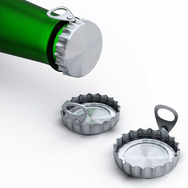 This universal bottle cap with its own built-in straw is a weirdly  brilliant idea - Yanko Design