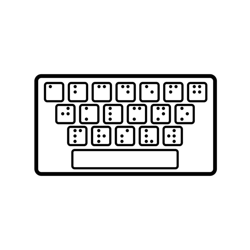 Color vector drawing of qwerty keyboard | Free SVG