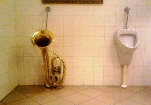 Brass Musical Urinals