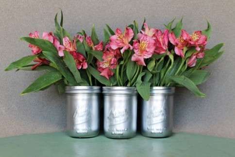 Mason Jar Flower Containers