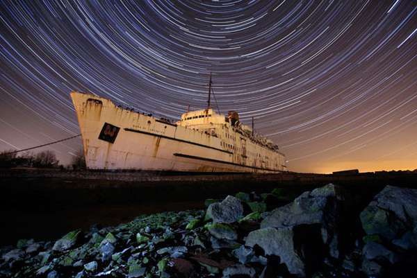 Nighttime Derelict Photography