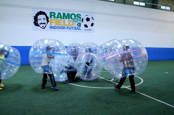 Bubble-Wrapped Soccer Matches