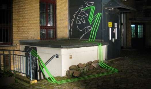 Taped Street Art