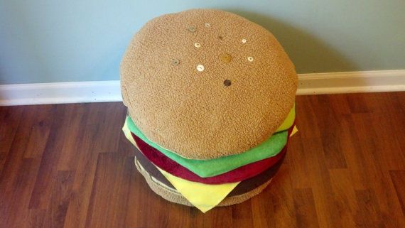 Burger-Shaped Pillows