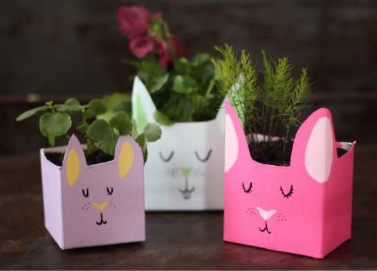 DIY Bunny Planters