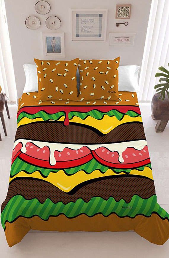 Fast Food-Inspired Bed Sheets