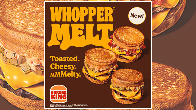 Toasted Cheese Burger Sandwiches : Burger King Whopper Melt