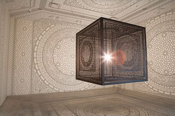 Illuminating Wooden Carved Cubes