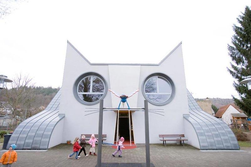 Cat-Shaped School Buildings