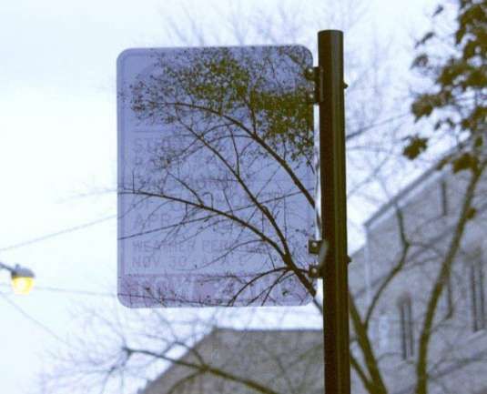 Transparent Street Signs