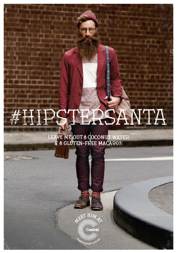 Hipsterized Holiday Icon Ads