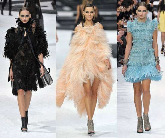 Chanel feather dress best sale