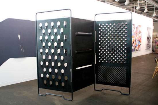 Cheese Grater Room Divider