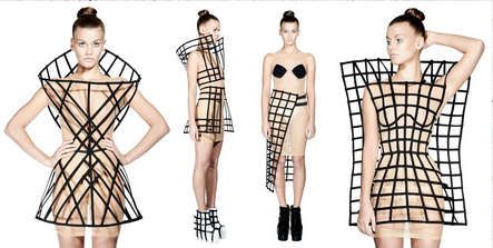 Gridded Corset Couture