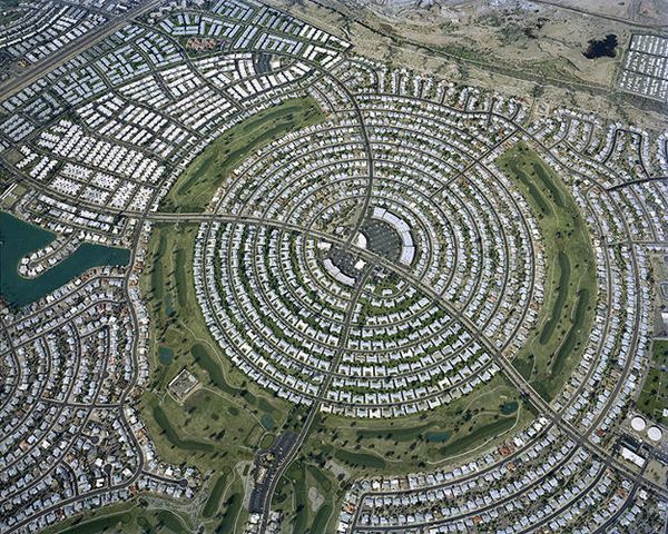 Aerial Suburban Sprawl Photography