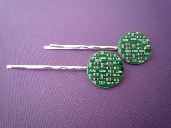 Circuit Board Hair Accessories