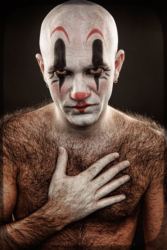 Grotesque Clown Portraits