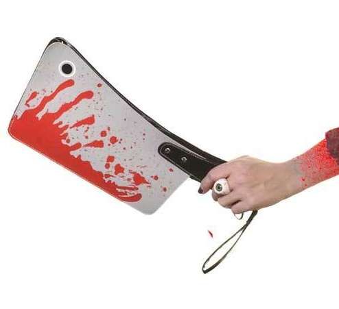 Bloodied Cleaver Clutch Bags