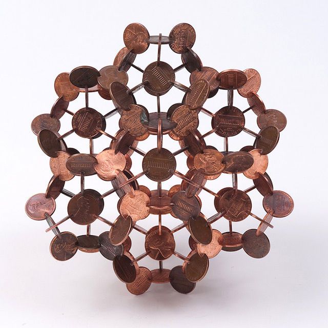 Mathematical Coin Sculptures