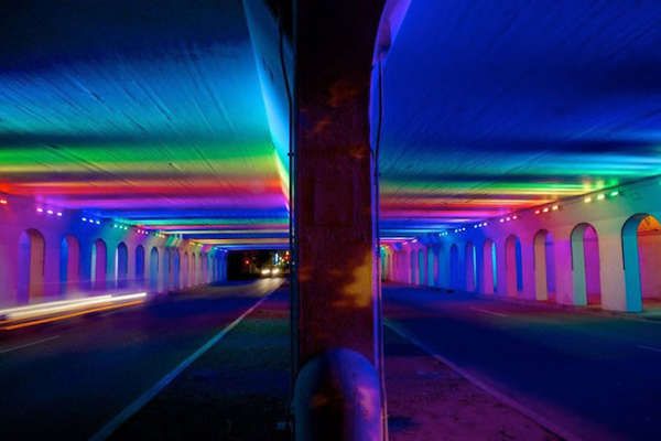 Technicolor Highway Underpasses
