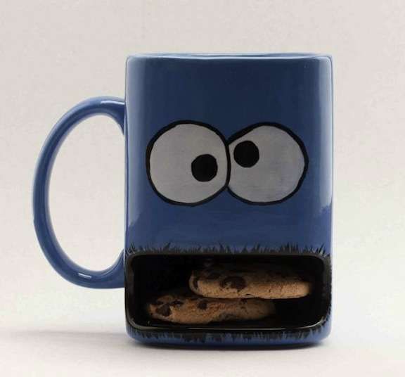 Gobbling Cookie Mugs