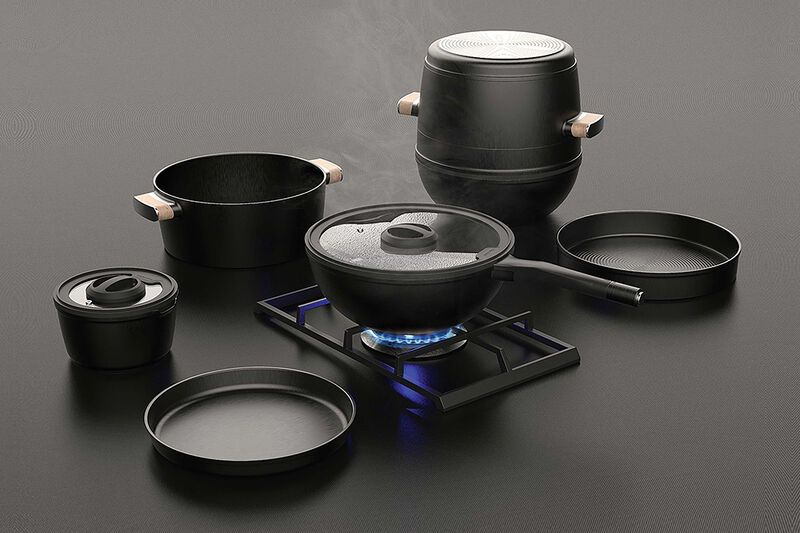Stacking All-in-One Cookware Sets : Cooking Totem set