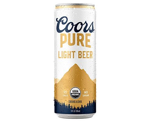 Certified Organic Light Beers Coors Pure